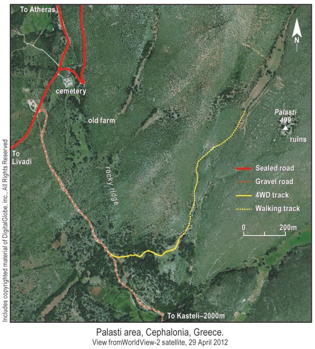 Satellite map